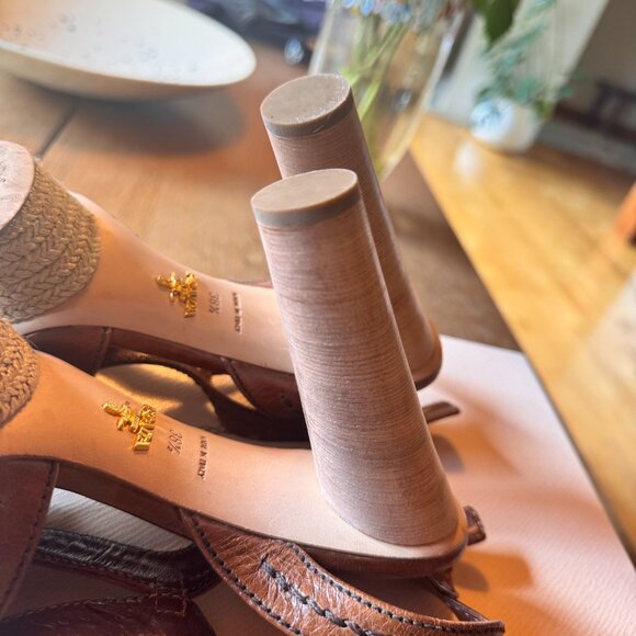 Prada Brown Platform Sandals - Picture 9 of 10